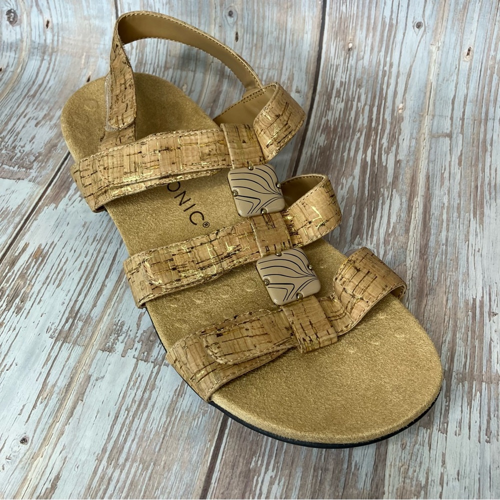 Vionic Amber Orthopedic Adjustable Backstrap Sand… - image 2